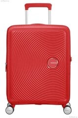 Чемодан American Tourister для ручной клади Soundbox Spinner Expandable 55 см, красный цена и информация | Чемоданы, дорожные сумки | pigu.lt