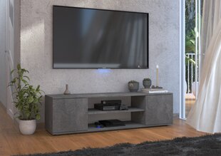 TV staliukas ADRK Furniture Petra, tamsiai pilkas kaina ir informacija | TV staliukai | pigu.lt