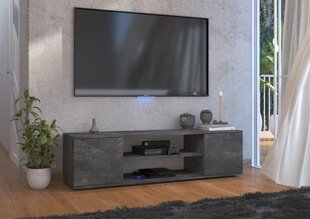 TV staliukas ADRK Furniture Petra, juodas kaina ir informacija | TV staliukai | pigu.lt