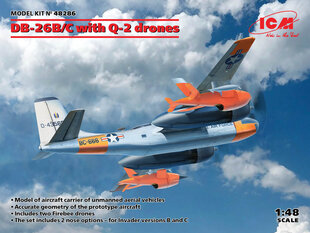Klijuojamas Modelis ICM 48286 DB-26B/C with Q-2 drones 1/48 kaina ir informacija | Klijuojami modeliai | pigu.lt