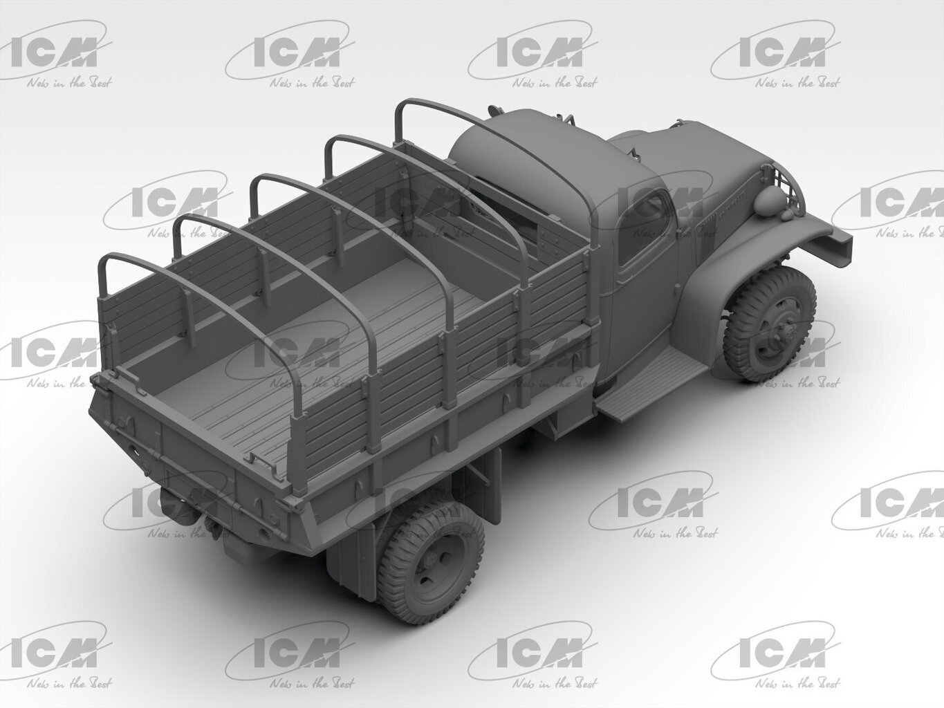 Klijuojamas Modelis ICM 35593 WWII Army Truck G7107 1/35 kaina ir informacija | Klijuojami modeliai | pigu.lt