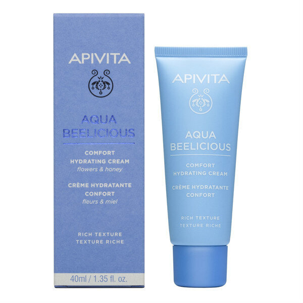 Apivita Aqua Beelicious Comfort veido kremas sausai odai 40ml kaina ir informacija | Veido kremai | pigu.lt