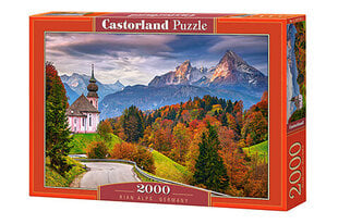 Dėlionė Puzzle Castorland Autumn in Bavarian Alps, Germany 2000 detalių kaina ir informacija | Dėlionės (puzzle) | pigu.lt