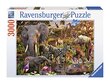 Ravensburger: 3000 dalių dėlionė Afrikos gyvūnai цена и информация | Dėlionės (puzzle) | pigu.lt