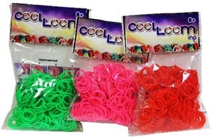 Gofruotos guminės juostelės apyrankėms gaminti Cool Loom, 100vnt kaina ir informacija | Žaislai mergaitėms | pigu.lt