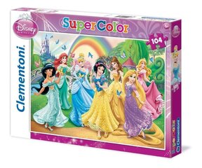 Dėlionė Clementoni Princesės, 104 det. kaina ir informacija | Dėlionės (puzzle) | pigu.lt