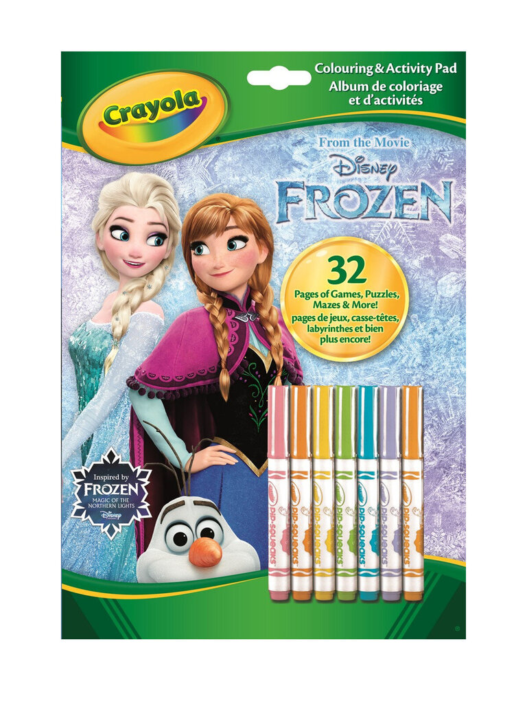 Spalvinimo rinkinys Crayola, Frozen 2 (Ledo šalis) kaina ir informacija | Piešimo, tapybos, lipdymo reikmenys | pigu.lt