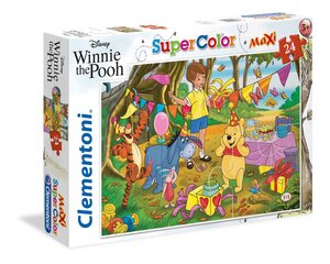 Clementoni: 24 mylių galvosūkis. Maxi - Winnie the Pūkuotukas kaina ir informacija | Dėlionės (puzzle) | pigu.lt