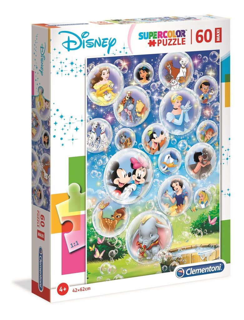 Delionė Maxi 60el galvosūkis. |. Disney Classic. kaina ir informacija | Dėlionės (puzzle) | pigu.lt