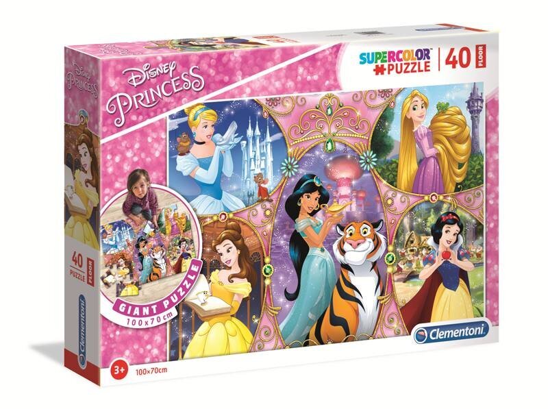 Dėlionė Clementoni, Disney Princesės, 40 d. kaina ir informacija | Dėlionės (puzzle) | pigu.lt