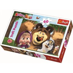 Dėlionė Trefl Masha ir lokys, 60 d. kaina ir informacija | Dėlionės (puzzle) | pigu.lt