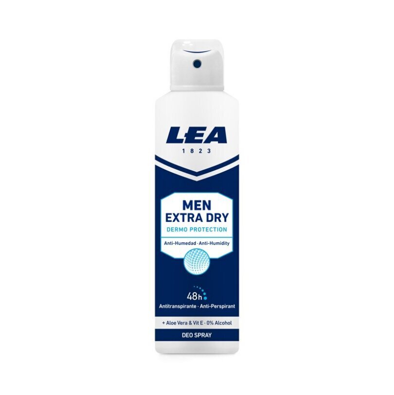 Purškiamas antiperspirantas vyrams Lea Men Extra Dry Dermo Protection, 150 ml цена и информация | Dezodorantai | pigu.lt