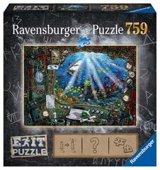 Dėlionė Ravensburger povandeninis, 759 d. kaina ir informacija | Dėlionės (puzzle) | pigu.lt