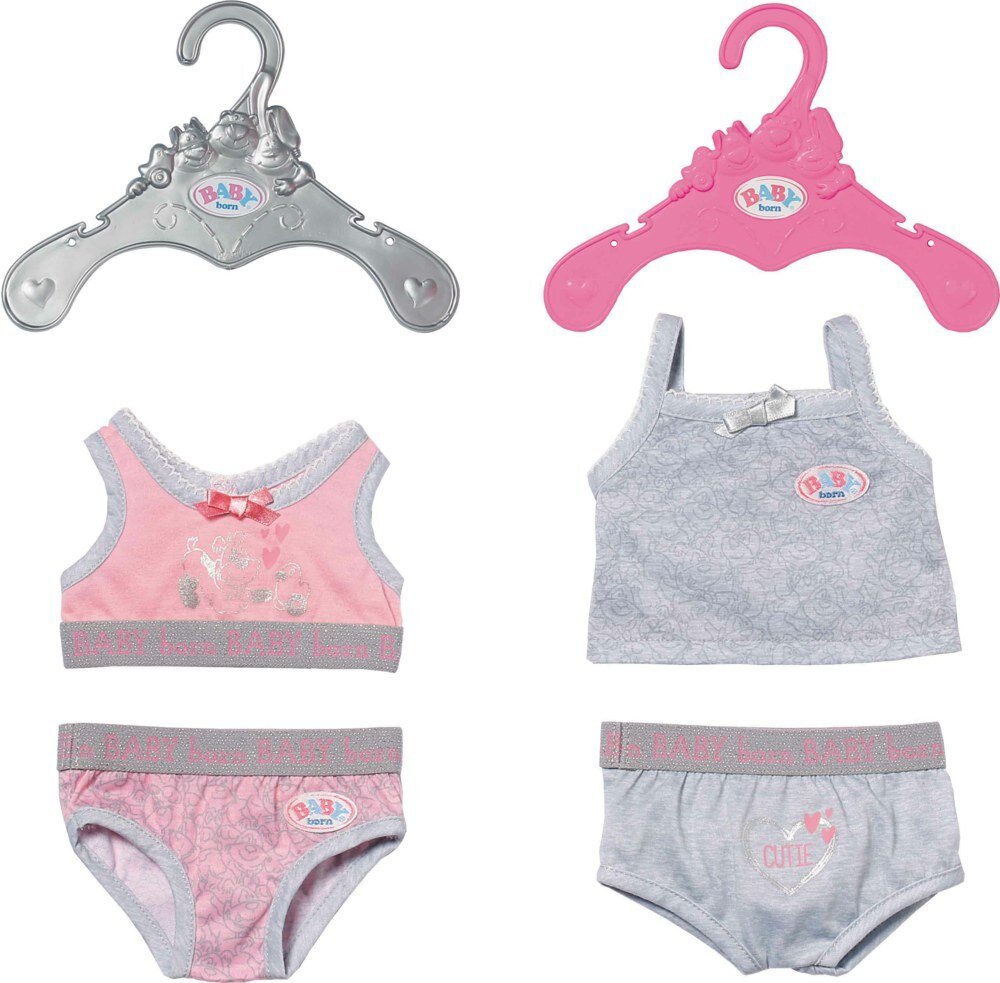 Kūdikių lėlių drabužiai - apatiniai drabužiai Zapf цена и информация | Žaislai mergaitėms | pigu.lt