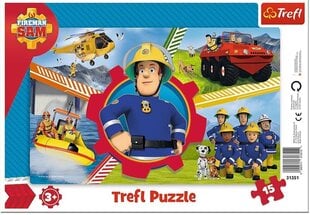Пазл Puzzle 245 fireman Sam, 15шт цена и информация | Пазлы | pigu.lt