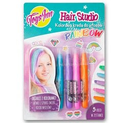 Toys Inn |. Rainbow Hair Chalk 5 шт. цена и информация | Косметика для мам и детей | pigu.lt