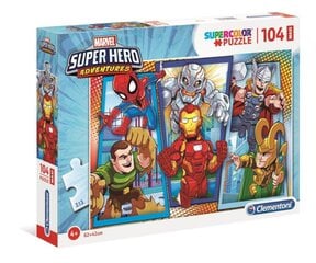 Dėlionė Maxi Super Color SuHero, 104 dalių kaina ir informacija | Dėlionės (puzzle) | pigu.lt