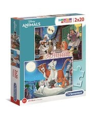 Пазл Super Color Disney Animals, 2х20 деталей цена и информация | Пазлы | pigu.lt