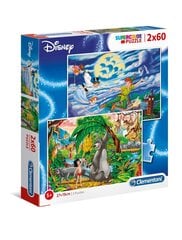 Dėlionių rinkinys Clementoni Super Color Disney Classic, 2 x 60 det. kaina ir informacija | Dėlionės (puzzle) | pigu.lt