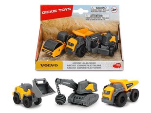 Комплект строительных машинок Volvo, Dickie цена и информация | Игрушки для мальчиков | pigu.lt