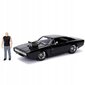 Metalinis automobilis Jada Fast and Furious Dodge Charger Street ir Dominic Toretto figūra 1:24 kaina ir informacija | Žaislai berniukams | pigu.lt