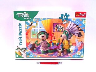 Trefl |. Maxi 24EL Puzzle. |. Treflików Family Давайте будем веселиться вместе! цена и информация | Пазлы | pigu.lt