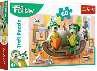 Dėlionė Trefl Treflików šeima, 60 d. kaina ir informacija | Dėlionės (puzzle) | pigu.lt