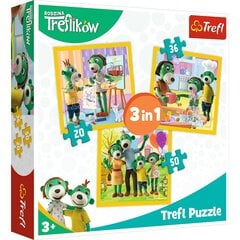 <p>Пазл Puzzle 170 Treflikow, 3в1</p>
 цена и информация | Пазлы | pigu.lt