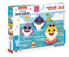 Dėlionė Clementoni Baby Shark, 24 det. kaina ir informacija | Dėlionės (puzzle) | pigu.lt