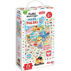 Dėlionė Lenkijos žemėlapis 5+, 117 dalių kaina ir informacija | Dėlionės (puzzle) | pigu.lt