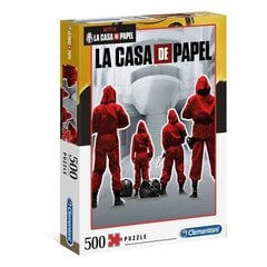 Dėlionė Clementoni Popieriaus namai (La Casa de Papel), 500 d. kaina ir informacija | Dėlionės (puzzle) | pigu.lt