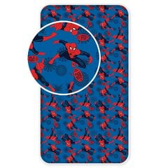 Paklodė su elastine juostele Spiderman 90x200cm kaina ir informacija | Paklodės | pigu.lt