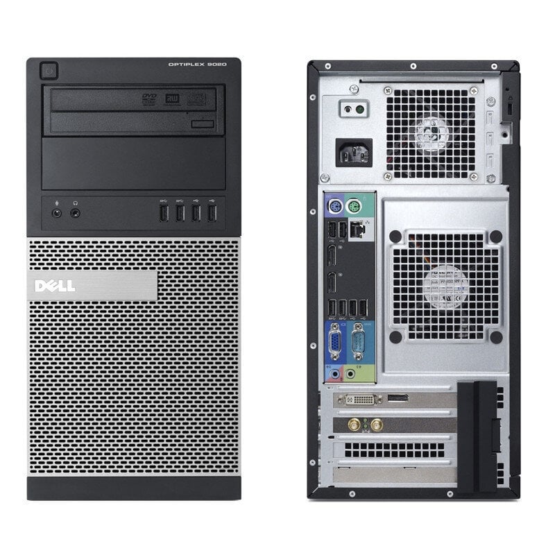 Dell 3020 MT i5-4570 8GB 480GB SSD 1TB HDD RX560 4GB Windows 10 Professional цена и информация | Stacionarūs kompiuteriai | pigu.lt