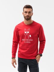 Megztinis vyrams No drama Llama B1153-45416, raudonas kaina ir informacija | Megztiniai vyrams | pigu.lt