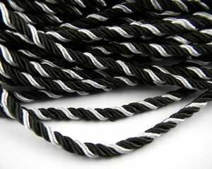 Dekoratyvinė virvelė, 5 mm, 1 m kaina ir informacija | Papuošalų gamybai, vėrimui | pigu.lt