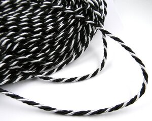 Декоративный шнур, 3 мм, 1 м цена и информация | Принадлежности для изготовления украшений, бисероплетения | pigu.lt