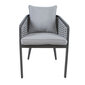Lauko kedė su paminkštinimu Home4You Marie, pilka цена и информация | Lauko kėdės, foteliai, pufai | pigu.lt