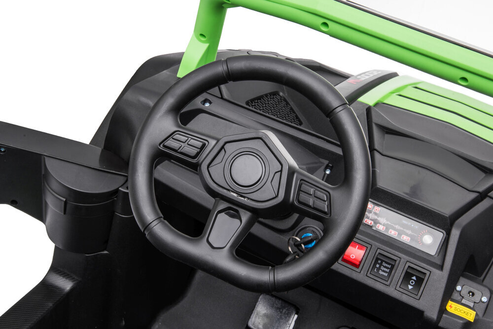 Automobilis su akumuliatoriumi Buggy Strong A032, žalias kaina ir informacija | Elektromobiliai vaikams | pigu.lt