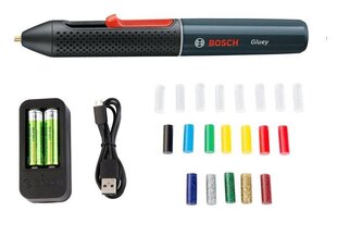 Аккумуляторная ручка с горячим клеем Bosch (серый) + зарядное устройство USB + кабель USB + 2 аккумулятора 1,2 В HR06 (AA) цена и информация | Механические инструменты | pigu.lt
