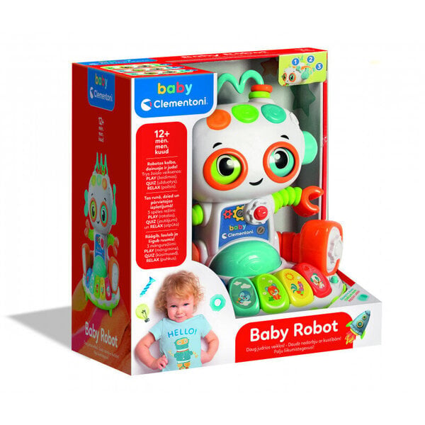 CLEMENTONI BABY interaktyvus žaislas Baby Robot, 50371 kaina | pigu.lt