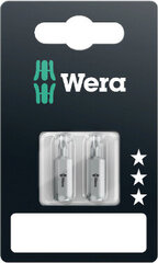 Antgaliai Torx galvutės varžtams Wera standart 867/1 T20, 2 vnt. kaina ir informacija | Mechaniniai įrankiai | pigu.lt