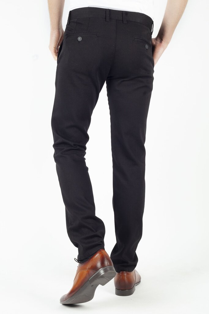 Medžiaginės kelnės vyrams BLK Jeans, juodos цена и информация | Vyriškos kelnės | pigu.lt