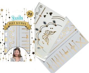 Snails Metallic Tattoos Art.7958 Наклейки цена и информация | Аксессуары для детей | pigu.lt