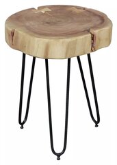 Kavos staliukas Bagli, 30x41 cm, rudas/juodas kaina ir informacija | Kavos staliukai | pigu.lt