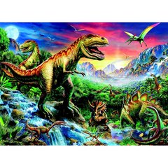 Dėlionė Ravensburger XXL Dinozaurai, 100 d. kaina ir informacija | Dėlionės (puzzle) | pigu.lt