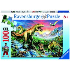 Пазл Ravensburger с динозаврами, 100 шт. цена и информация | Пазлы | pigu.lt