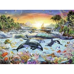 Dėlionė Ravensburger Delfinai, 200 d. kaina ir informacija | Dėlionės (puzzle) | pigu.lt