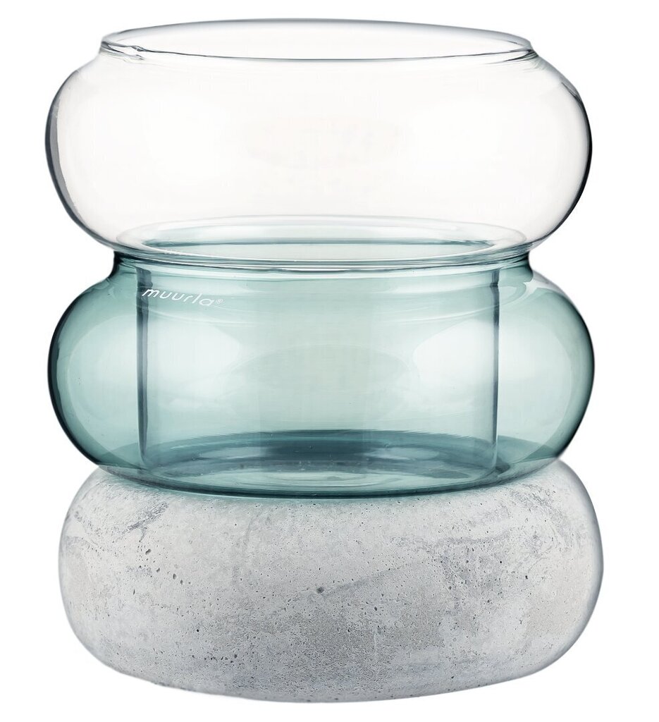 Muurla vaza-žvakidė Bagel 12 cm kaina ir informacija | Vazos | pigu.lt