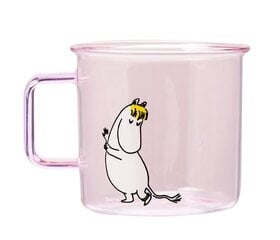 Стеклянная чаша Muurla Moomin 3,5 л, розовая цена и информация | Стаканы, фужеры, кувшины | pigu.lt