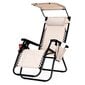 Sulankstoma kėdė-gultas ModernHome, smėlio spalvos kaina ir informacija | Gultai | pigu.lt